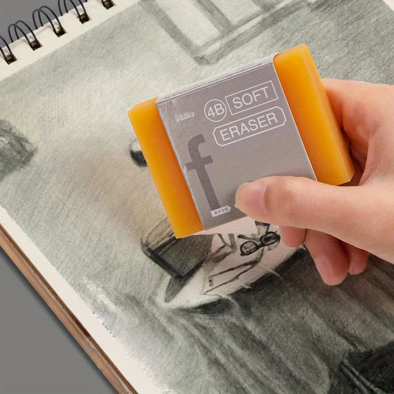 1pc\u002F5pcs Extra Large No Smudge Soft Soap Rubber Eraser for 4B Drawing Sketch Pencils for School Office Art