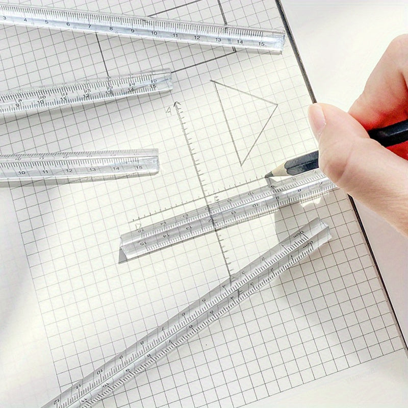 Rainbow Triangle Ruler 5.91\