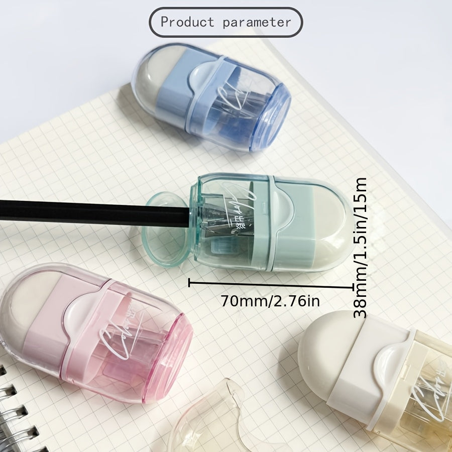 Random 1pc Multifunctional Two-in-One Eraser and Pencil Sharpener