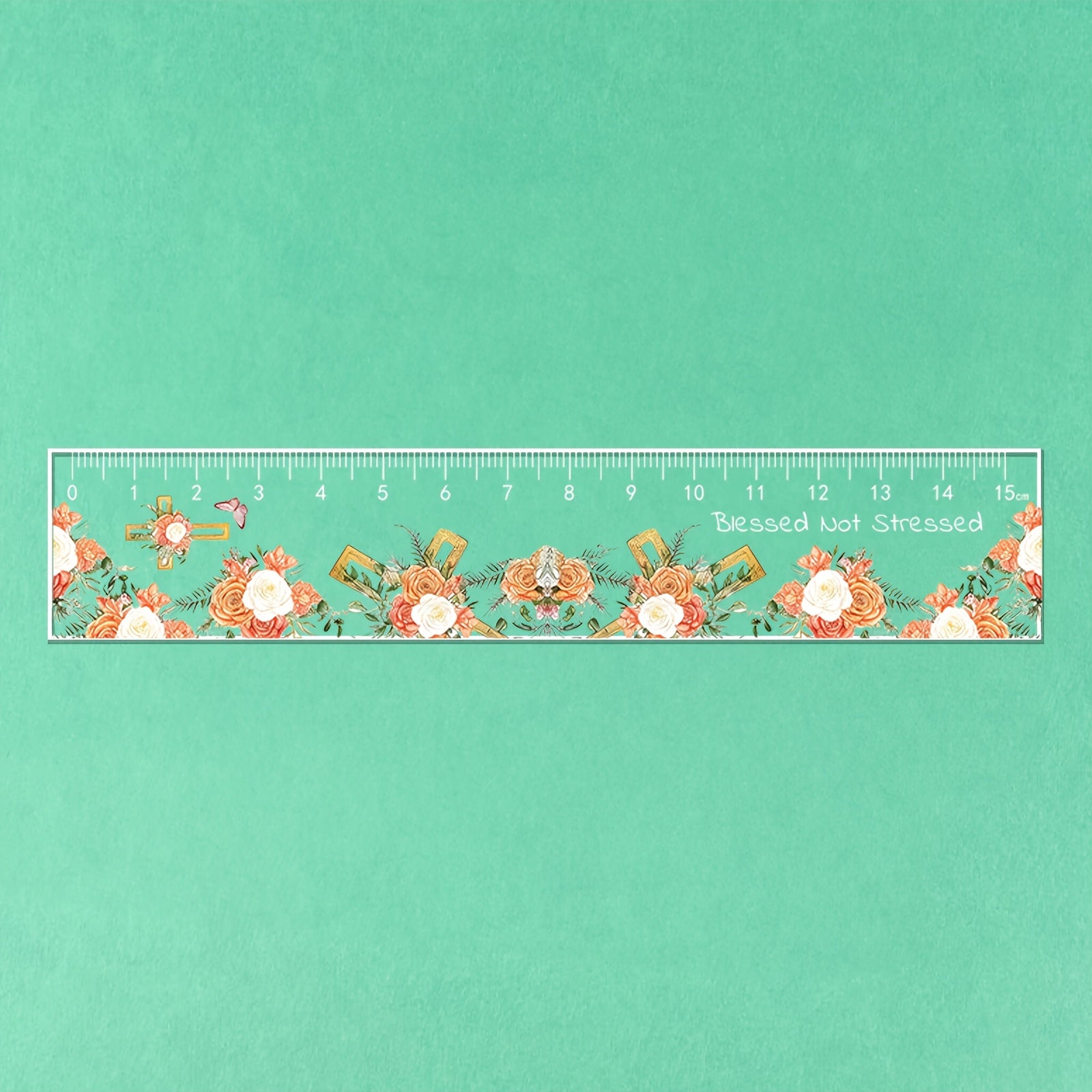 15cm School Ruler Clear Acrylic 15cm School Ruler with Centimeters - Durable and Easy-to-Read