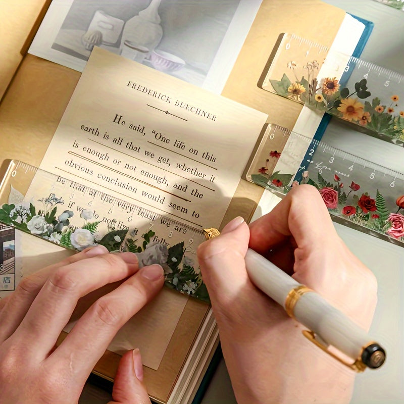 15cm School Ruler Clear Acrylic 15cm School Ruler with Centimeters - Durable and Easy-to-Read