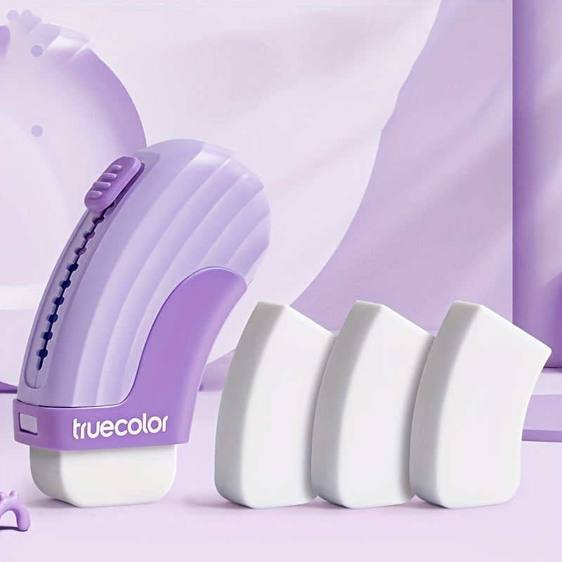 Rubber Erasers Sliding Retractable Eraser, 1pc\u002F4pcs, Large Erasers for School Office Art Drawing Pencil Eraser, 4 Colors, Purple\u002FPink\u002FBlue\u002FGreen