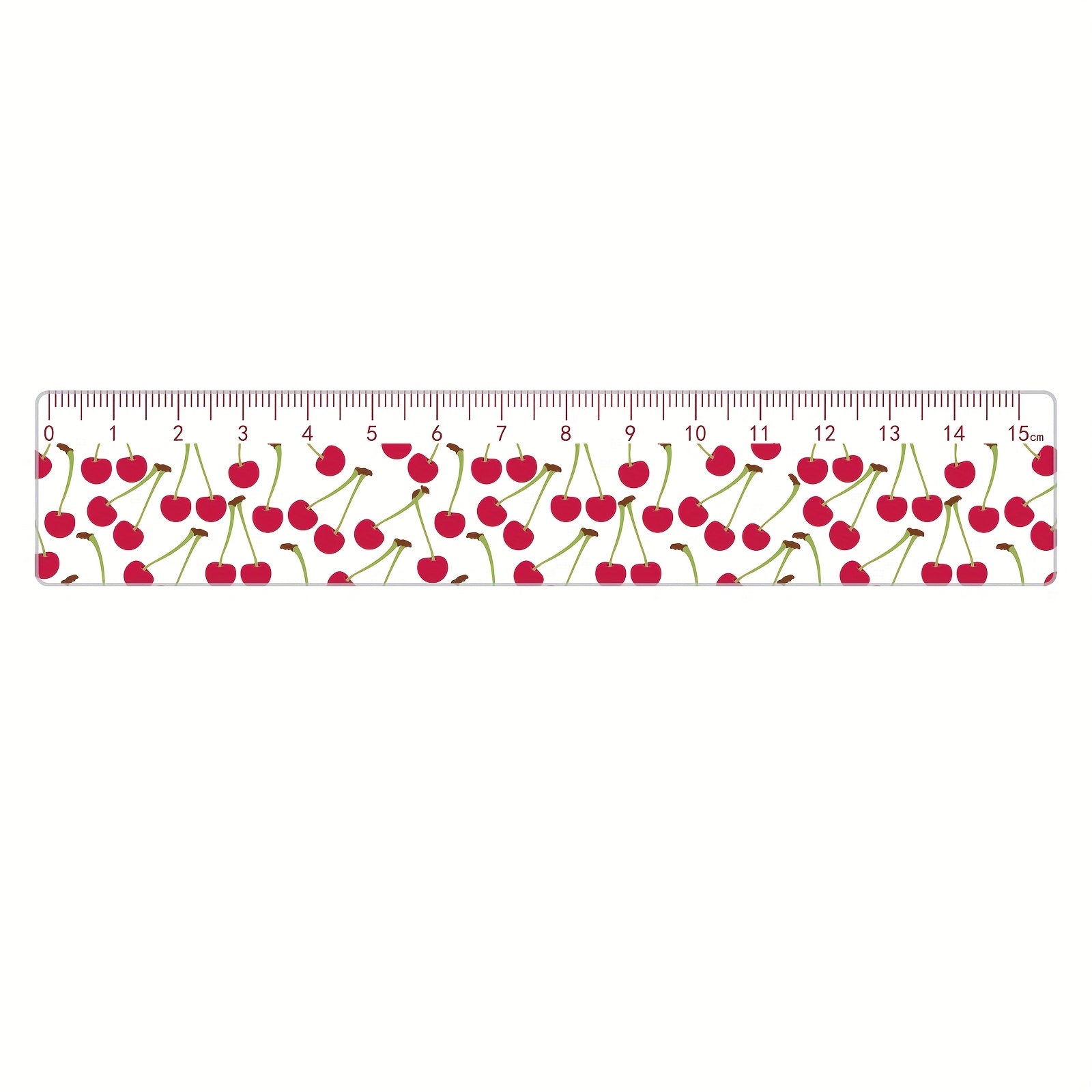 15cm School Ruler Clear Acrylic 15cm School Ruler with Centimeters - Durable and Easy-to-Read