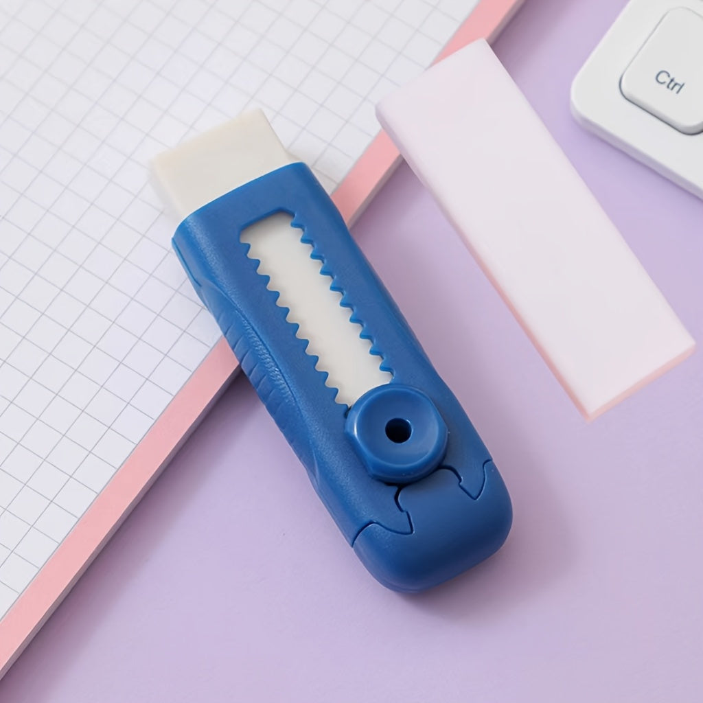 Two-piece Set • Retractable Eraser + Original Inner Liner • Office Supplies • Wipe Without Leaving Marks and Won't Easily Damage Paper