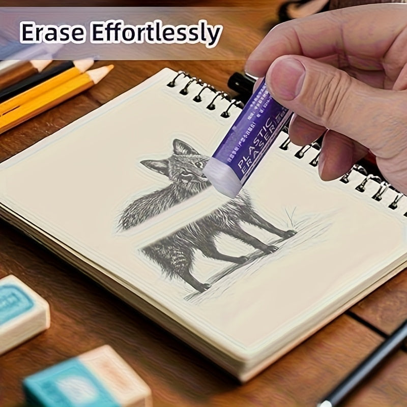 18\u002F10\u002F4\u002F2pcs Eraser Set for 2B Pencils, Exam-Grade, Smooth Writing, No Residue, Creative Student Stationery