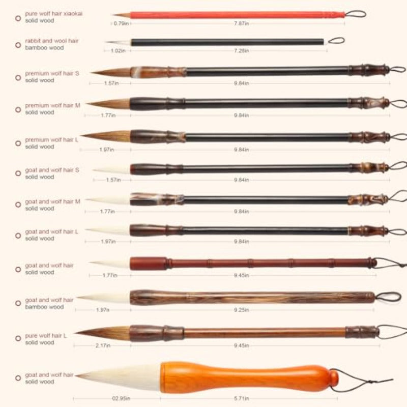 Corciosy 12pcs Calligraphy Brushes and 250ml\u002F 8. 8oz Black Calligraphy Ink,  Writing Tools, Elegant Writing, Smooth Strokes, Smooth Ink Flow, Premium Ink, Lettering Kit, Calligraphy Artists, Creative Writers