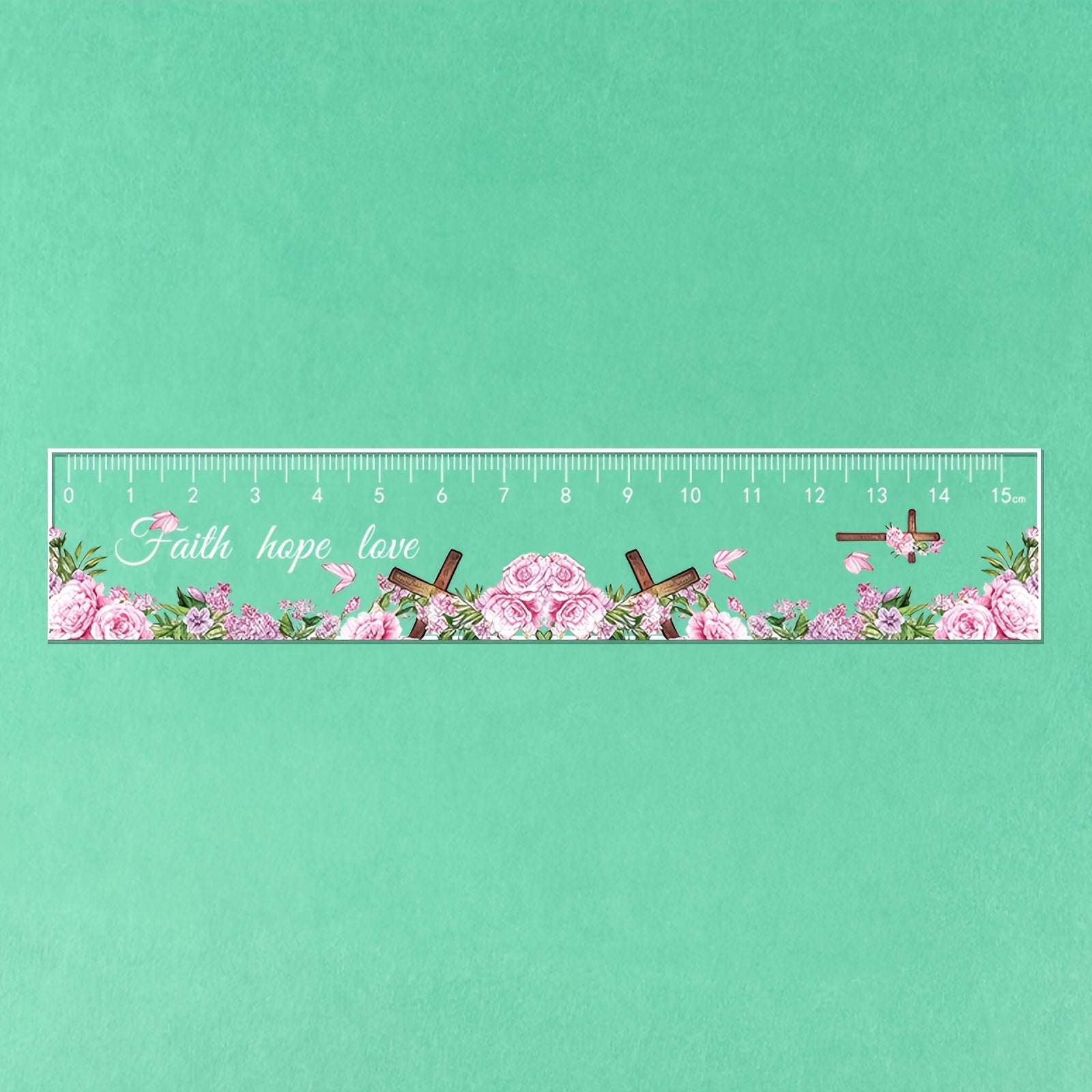 15cm School Ruler Clear Acrylic 15cm School Ruler with Centimeters - Durable and Easy-to-Read