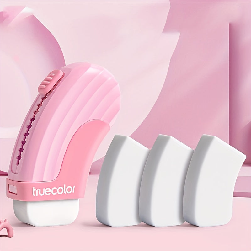 Rubber Erasers Sliding Retractable Eraser, 1pc\u002F4pcs, Large Erasers for School Office Art Drawing Pencil Eraser, 4 Colors, Purple\u002FPink\u002FBlue\u002FGreen