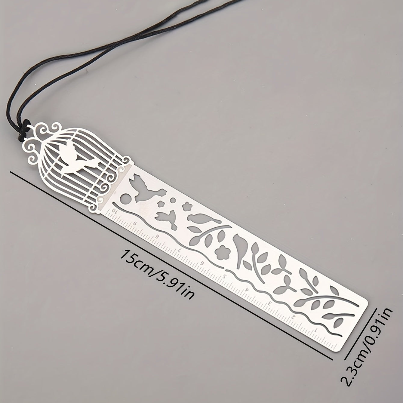 Cute Cartoon Patterned Bookmarks And Rulers for Students, Featuring Hollow Designs for Planners