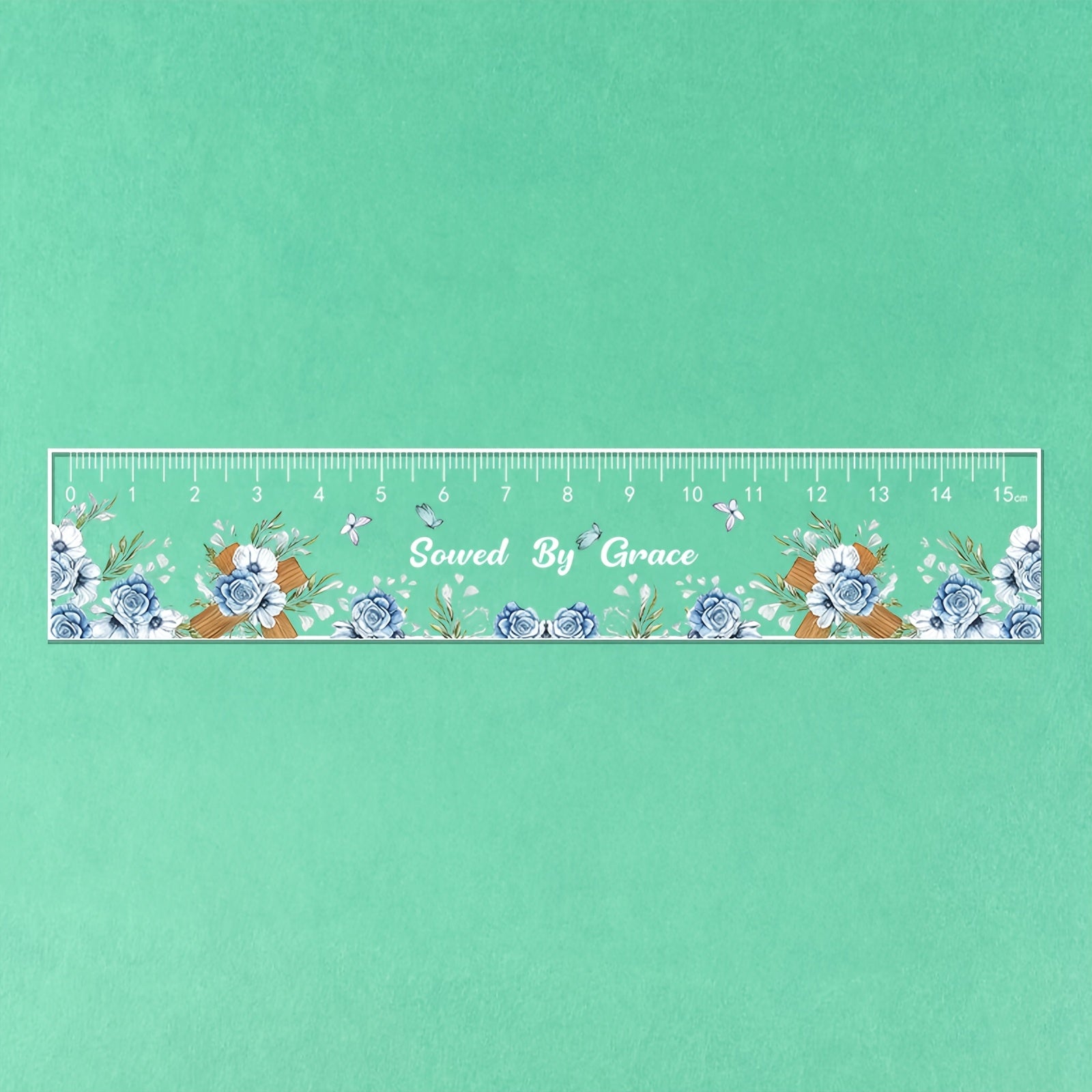 15cm School Ruler Clear Acrylic 15cm School Ruler with Centimeters - Durable and Easy-to-Read