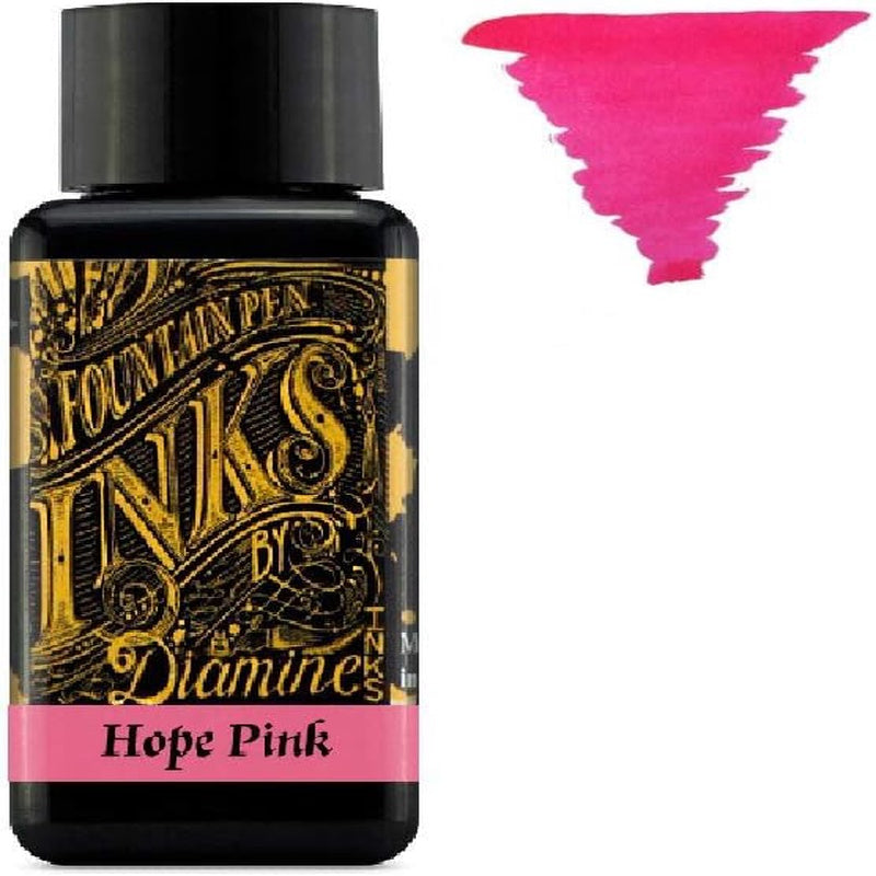 Fountain Pen Ink 30ml - Color Wheel - 6 x Bottles - Writers Blood, Sepia, Imperial Purple, Midnight, Hope Pink, Ultra Green