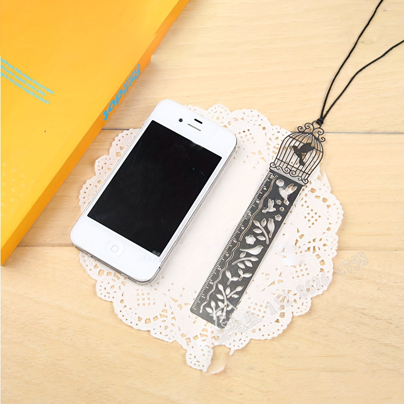 Cute Cartoon Patterned Bookmarks And Rulers for Students, Featuring Hollow Designs for Planners