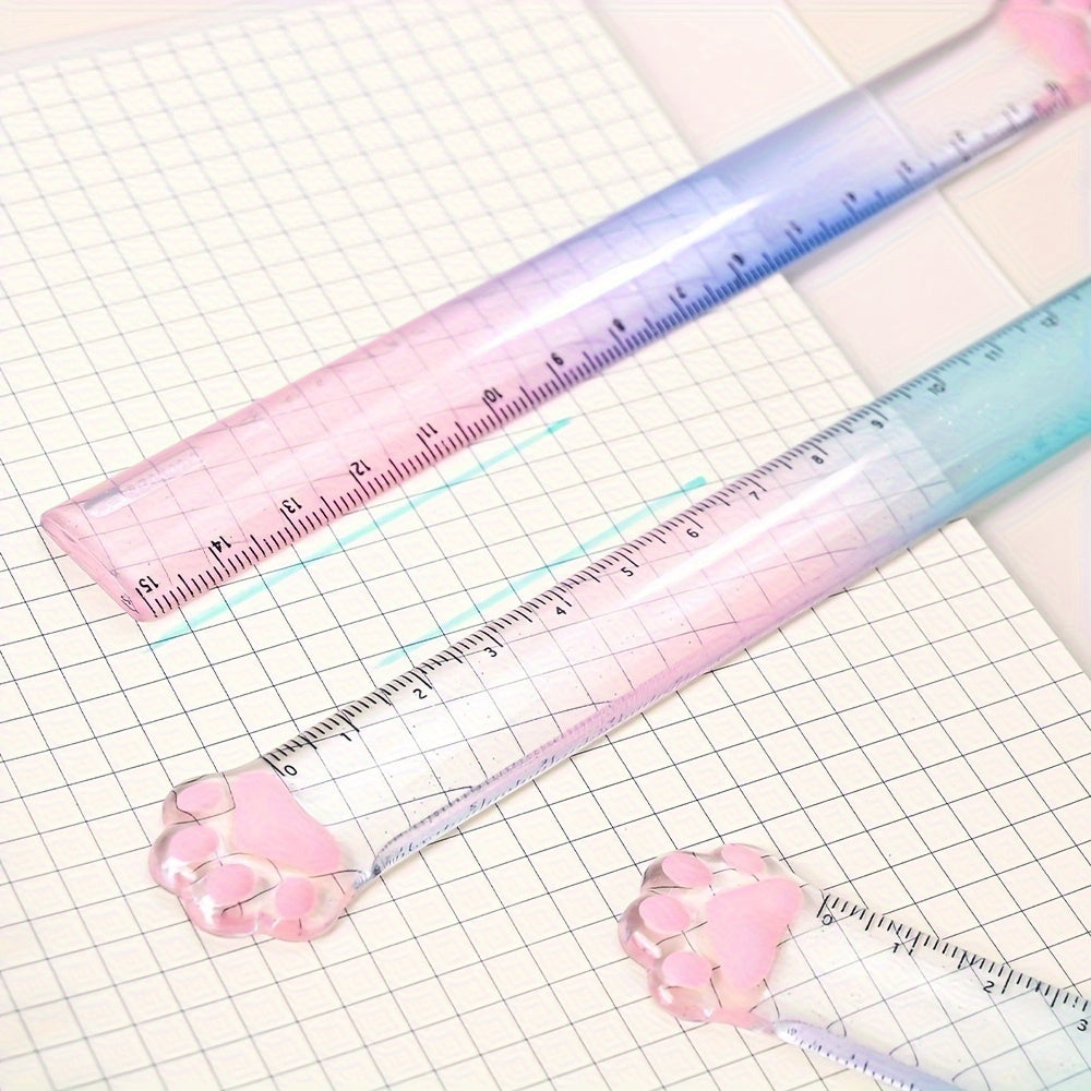 1pc Cat Claw Gradient Color Cat Claw Ruler Random Color