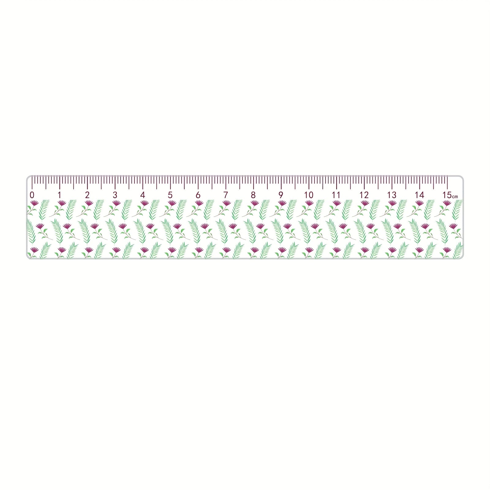 15cm School Ruler Clear Acrylic 15cm School Ruler with Centimeters - Durable and Easy-to-Read