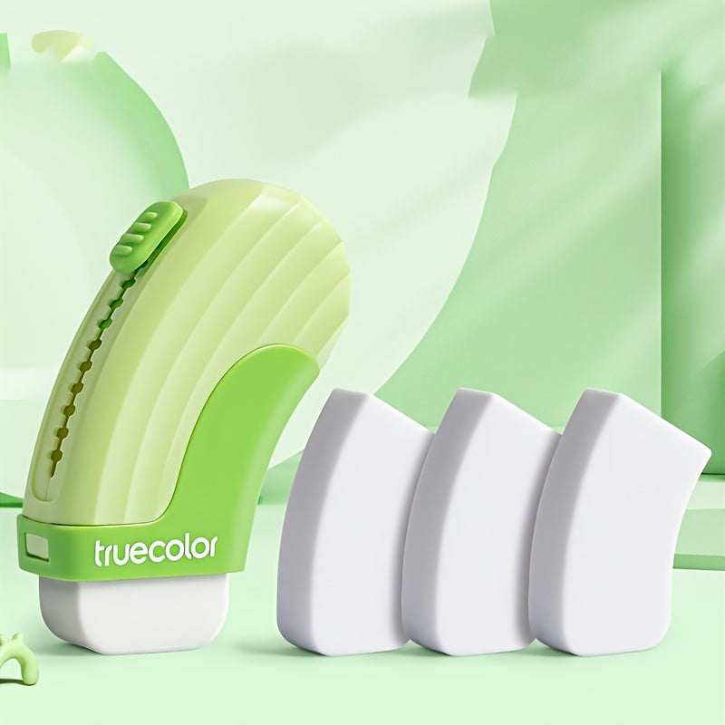 Rubber Erasers Sliding Retractable Eraser, 1pc\u002F4pcs, Large Erasers for School Office Art Drawing Pencil Eraser, 4 Colors, Purple\u002FPink\u002FBlue\u002FGreen