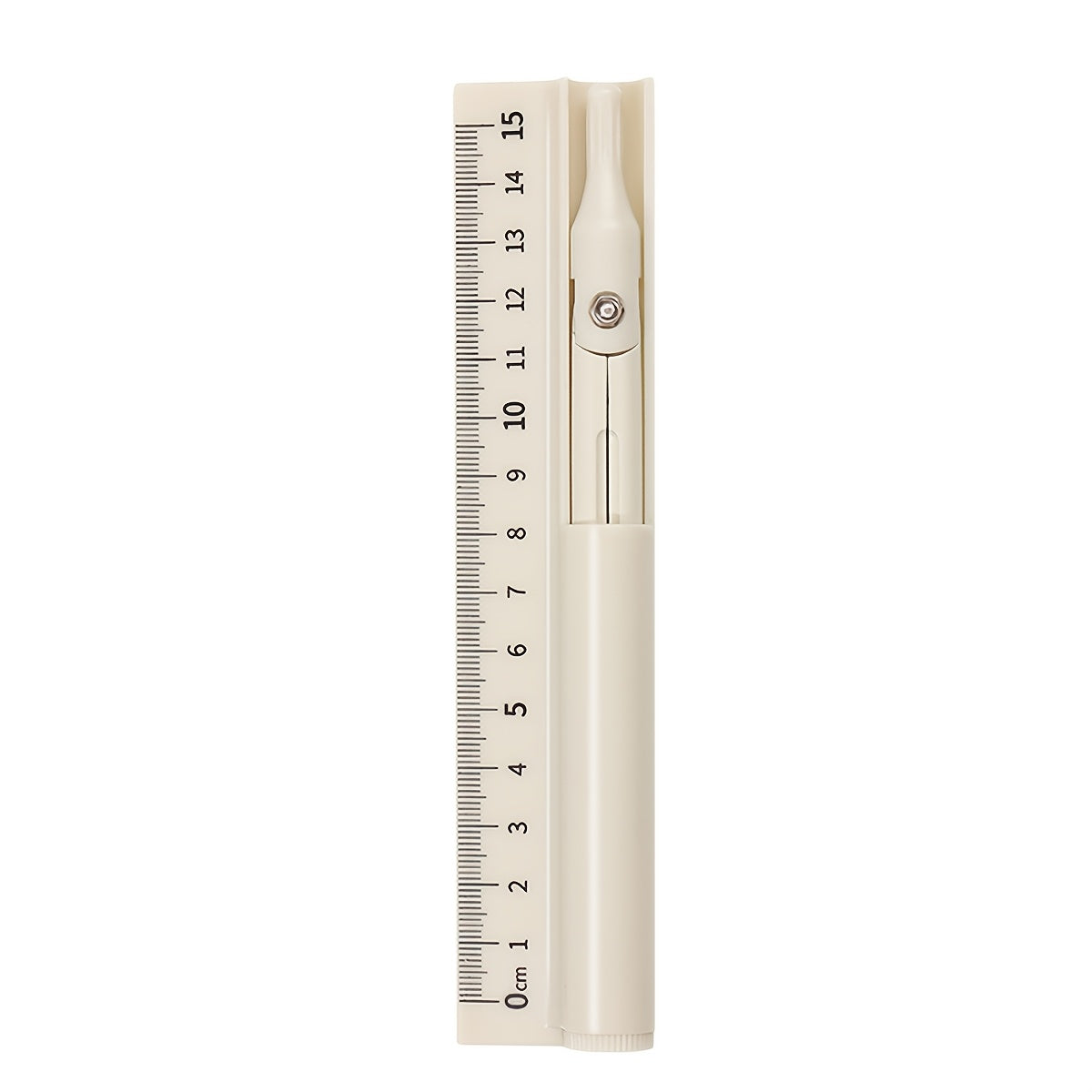 One Piece of a Multifunctional Tool That Combines a Compass, Ruler, And Pencil, Designed for Measuring And Drawing, Suitable for Students And for Use in Schools And Offices