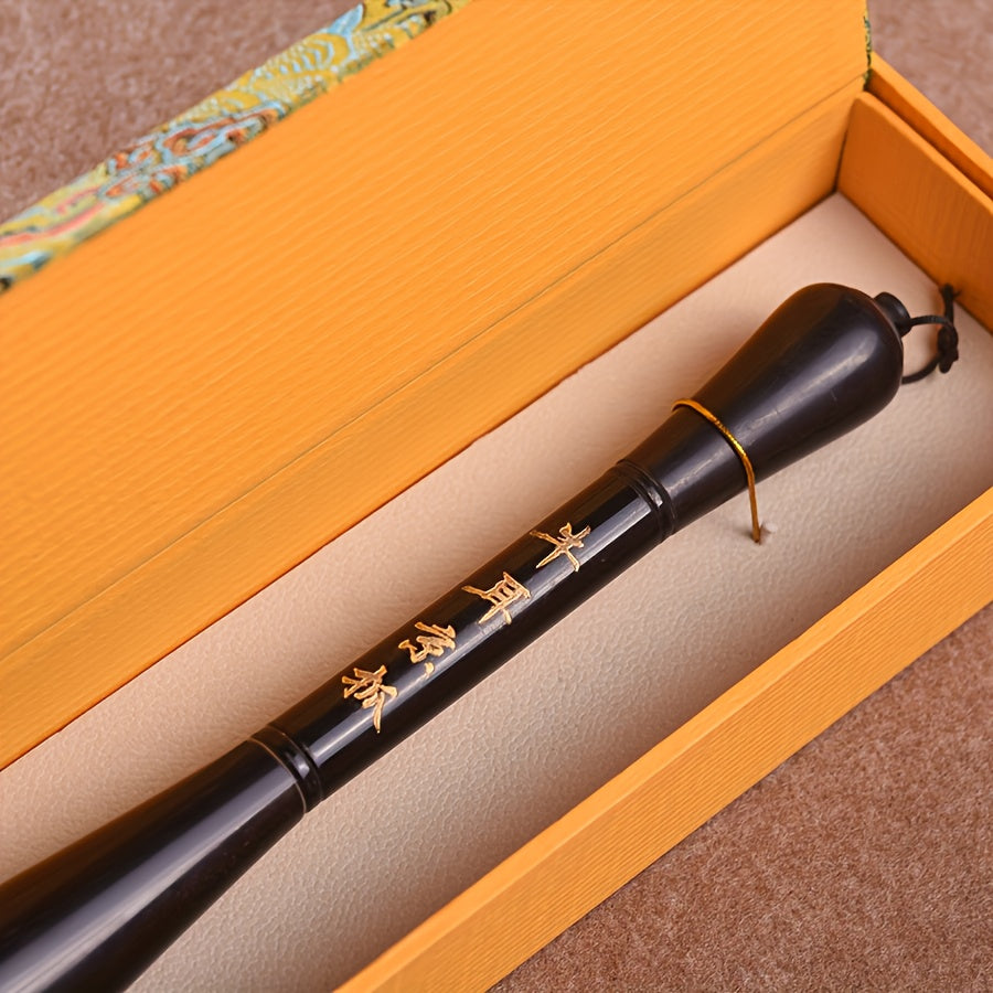 Traditional Chinese Calligraphy Brush with Large Ink Stick\u002FBrush - Gou Luke Handle for Chinese Painting, Calligraphy Practice, for writing Big Characters, Seal - Ideal for Artists, Students, Cultural Events - Authentic Brush Pen Gift Box
