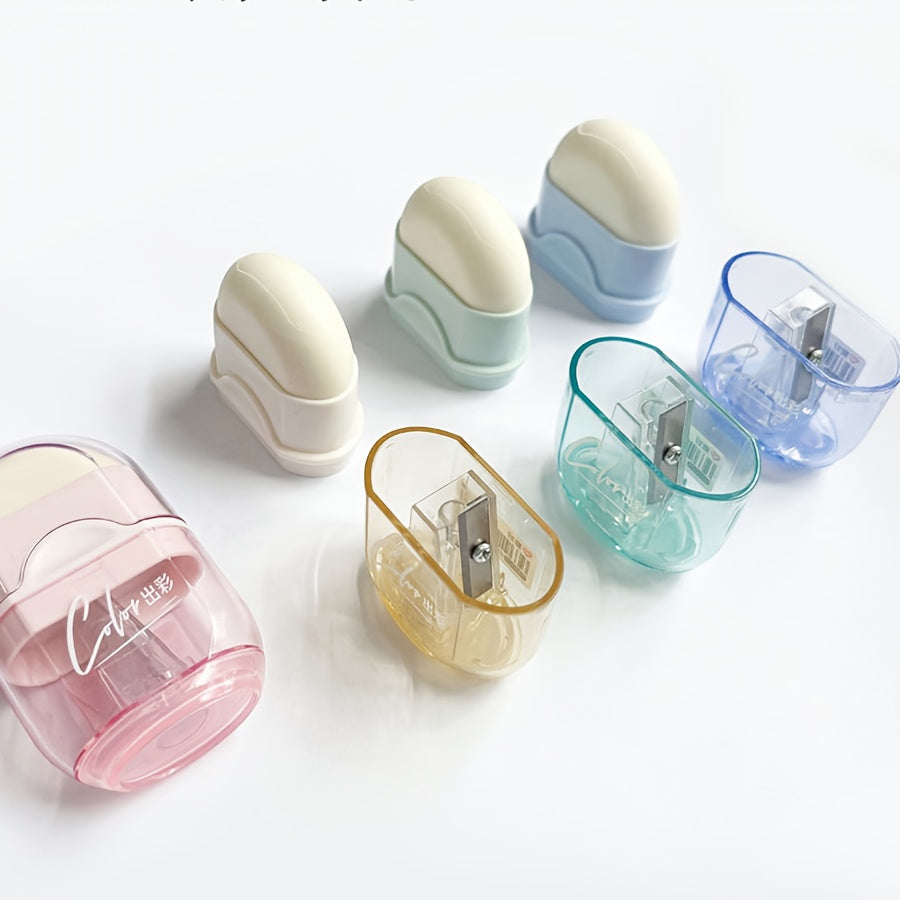 Random 1pc Multifunctional Two-in-One Eraser and Pencil Sharpener