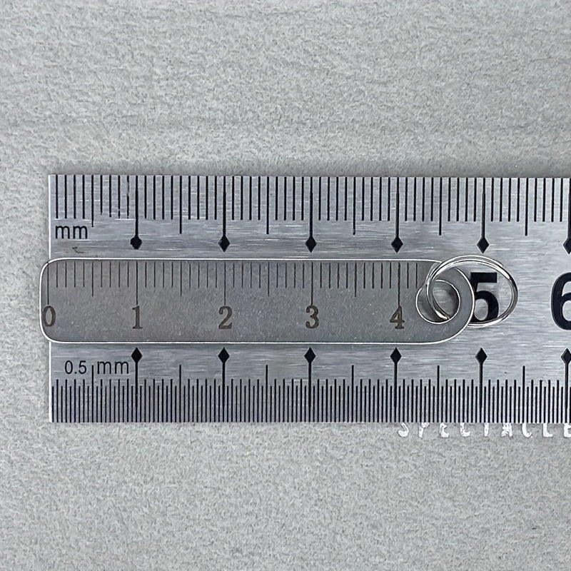 Mini Metal Ruler, Mini Portable Metal Ruler, Thickened Keychain, Measuring Tool Rules Stationery Drawing Supplies, Office School