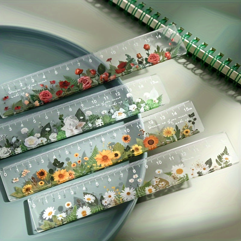 15cm School Ruler Clear Acrylic 15cm School Ruler with Centimeters - Durable and Easy-to-Read