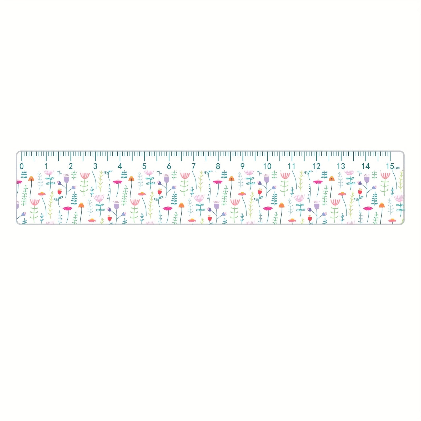15cm School Ruler Clear Acrylic 15cm School Ruler with Centimeters - Durable and Easy-to-Read
