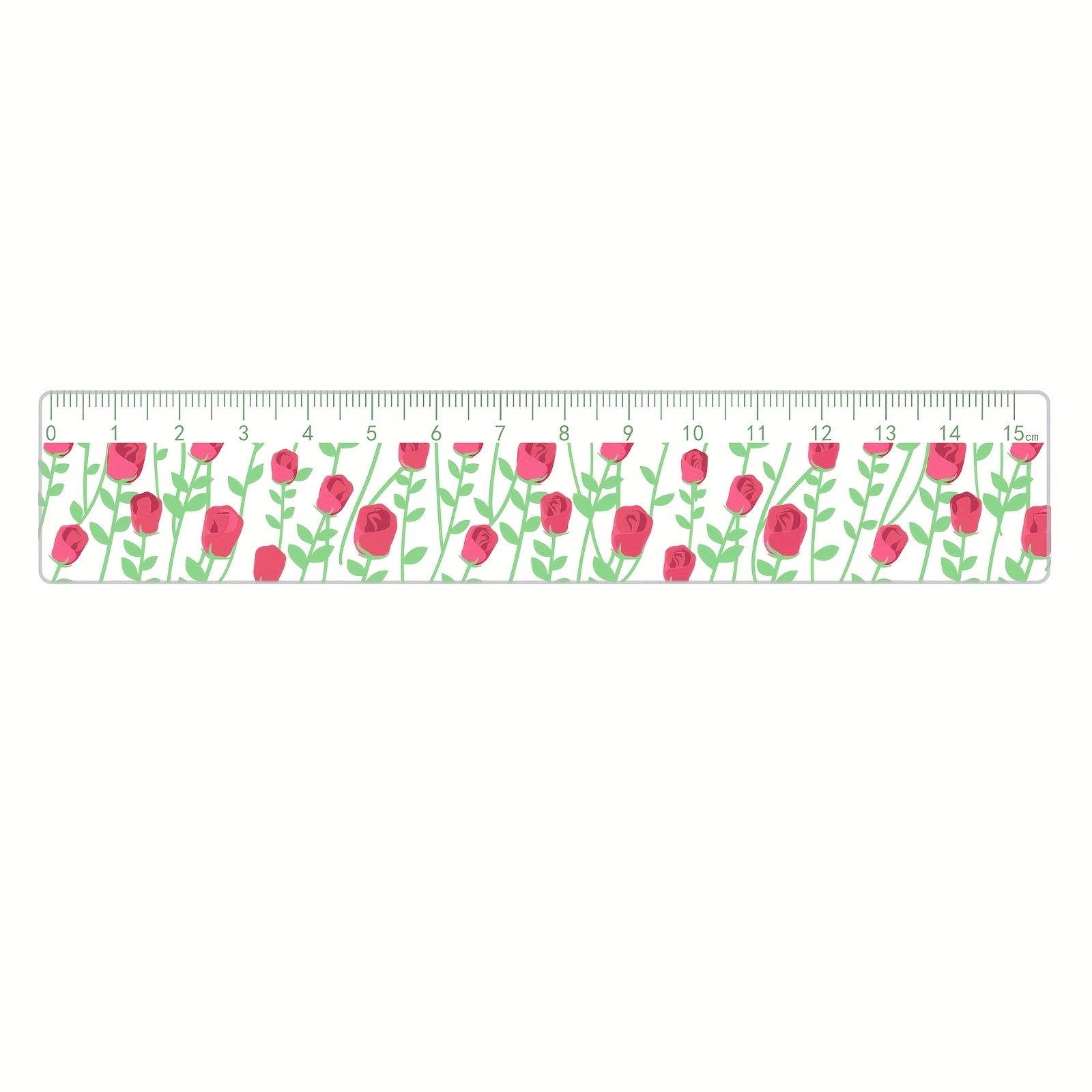 15cm School Ruler Clear Acrylic 15cm School Ruler with Centimeters - Durable and Easy-to-Read