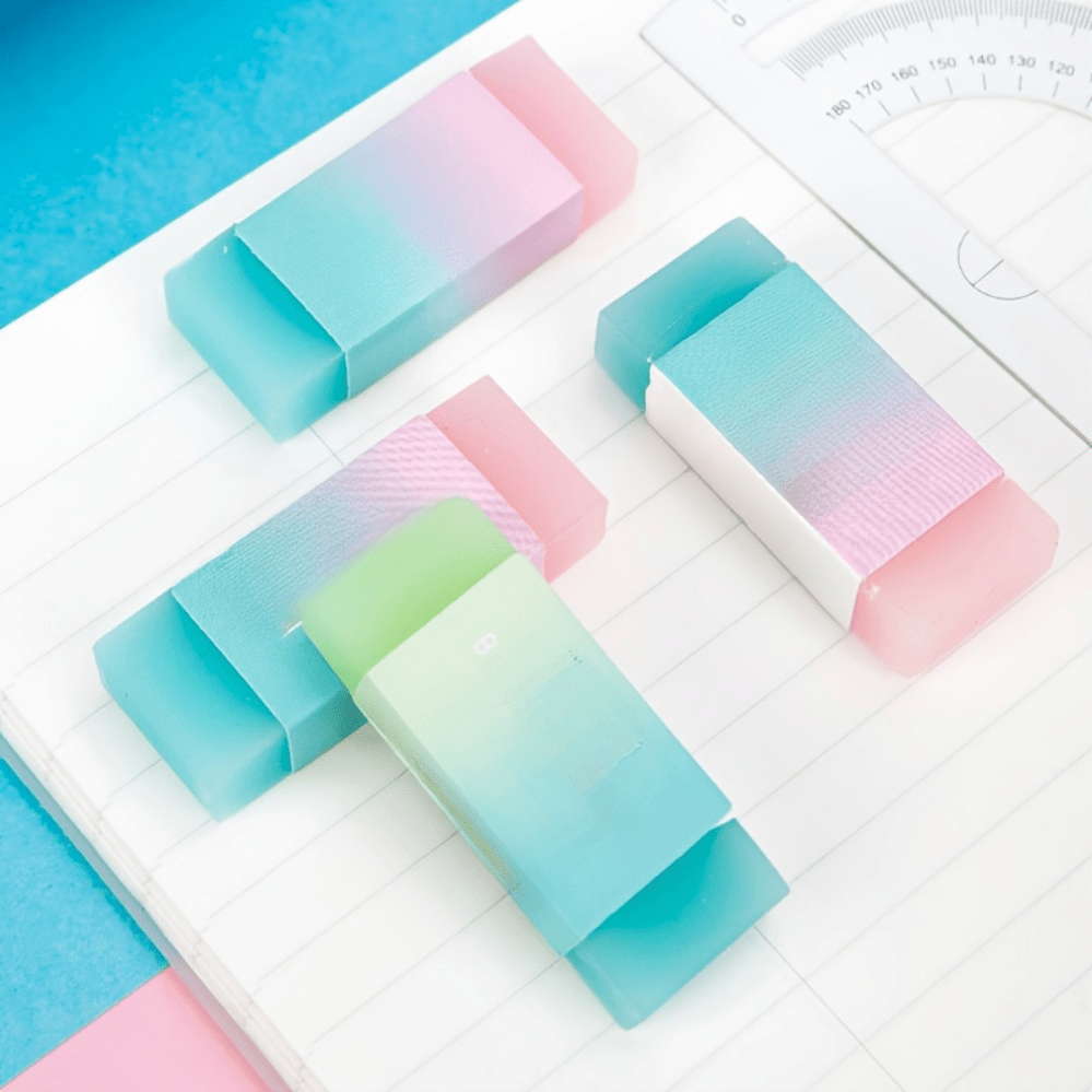 4\u002F8pcs Vibrant Color Jelly Erasers - Streak-Free, Wipe-Clean, Non-Residue Painting Erasers for Smooth Finishes - Perfect for Artists, Students, and Hobbyists, School season, back-to-school season, office necessity