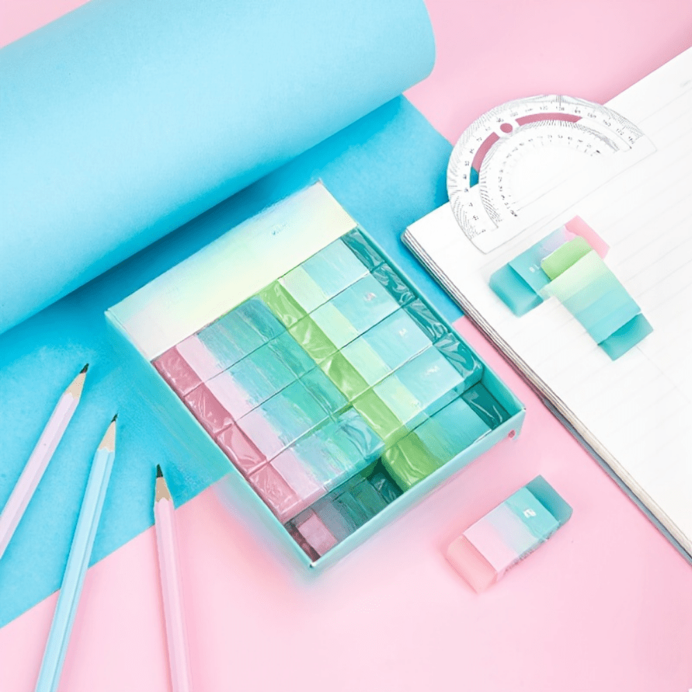 4\u002F8pcs Vibrant Color Jelly Erasers - Streak-Free, Wipe-Clean, Non-Residue Painting Erasers for Smooth Finishes - Perfect for Artists, Students, and Hobbyists, School season, back-to-school season, office necessity